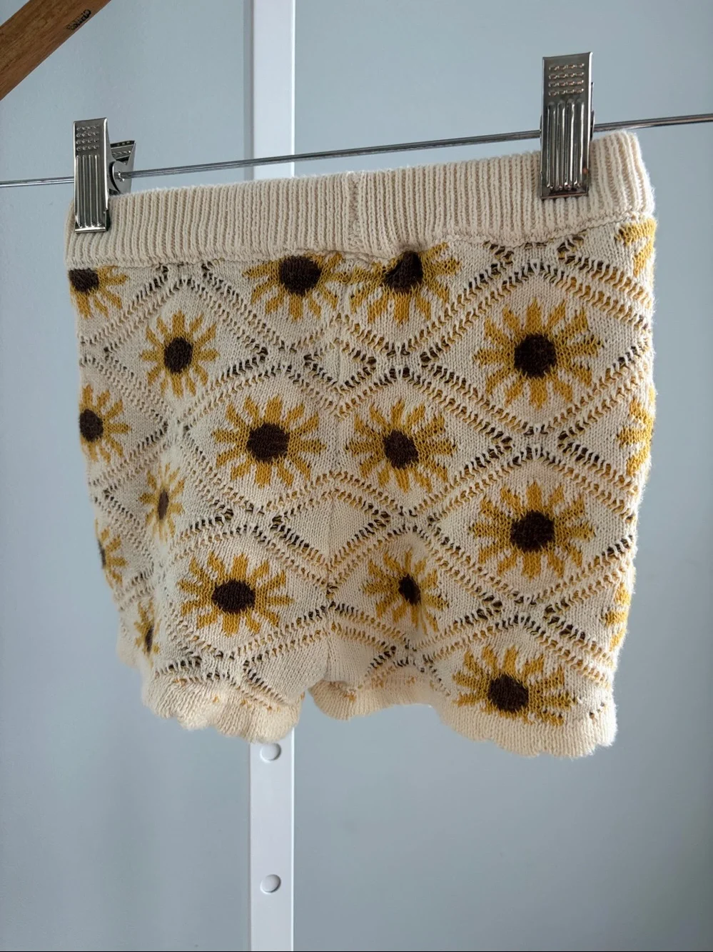 Jessica Simpson Crochet Cotton Cream Knit Tank Sunflower 3T